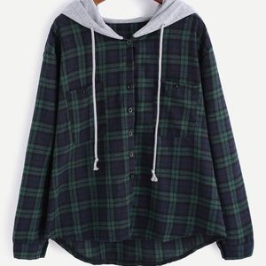 Flannel with hood
